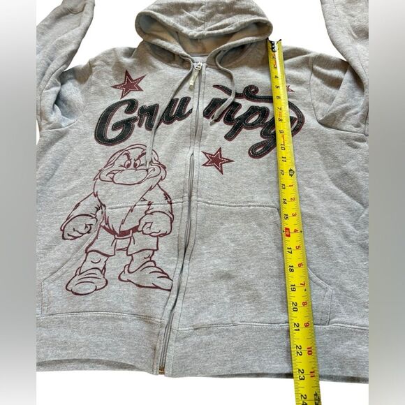 Disney Grumpy Snow White and the Seven Dwarfs Hooded Zip Up Sweatshirt Womens 1X - Picture 7 of 8